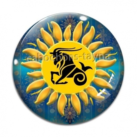 Cabochon Verre - signe astrologie