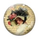 Cabochon Verre - femme ancienne