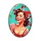 Cabochon Résine Ovale - pin up