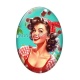 Cabochon Verre Ovale - pin up