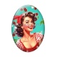 Cabochon Verre Ovale - pin up