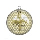 Pendentif Cabochon Argent - pin up