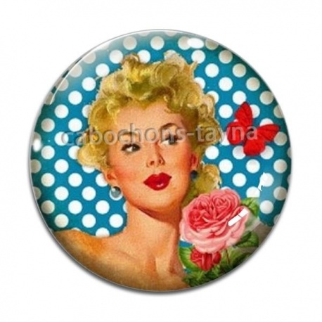 Cabochon Verre - pin up