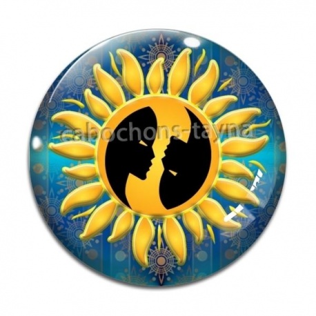 Cabochon Verre - signe astrologie