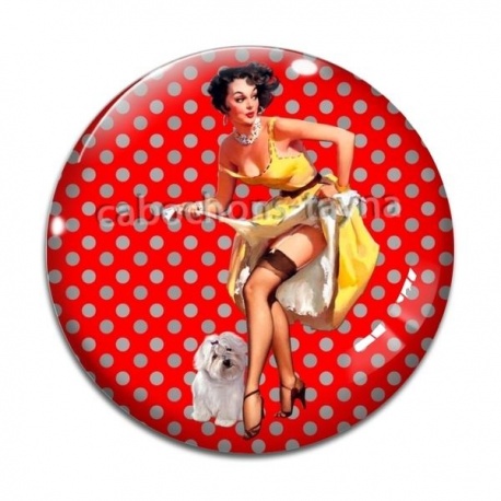 Cabochon Verre - pin up