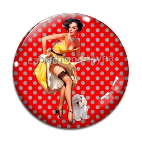 Cabochon Verre - pin up