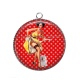 Pendentif Cabochon Argent - pin up