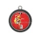 Pendentif Cabochon Argent - pin up