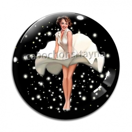 Cabochon Verre - pin up