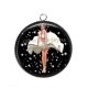 Pendentif Cabochon Argent - pin up