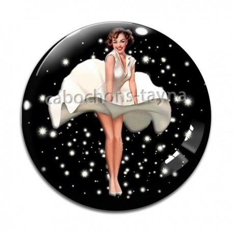 Cabochon Verre - pin up