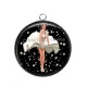 Pendentif Cabochon Argent - pin up