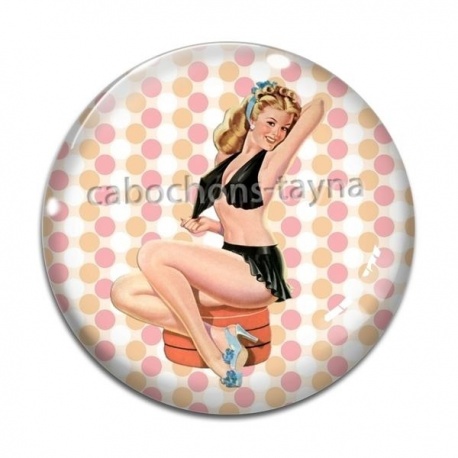 Cabochon Verre - pin up