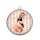 Pendentif Cabochon Argent - pin up