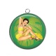 Pendentif Cabochon Argent - pin up