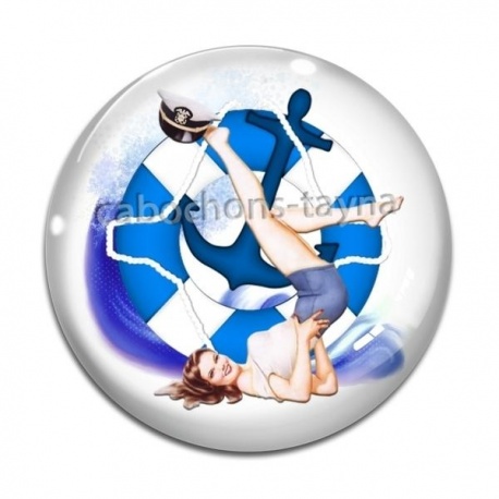Cabochon Verre - pin up