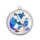 Pendentif Cabochon Argent - pin up