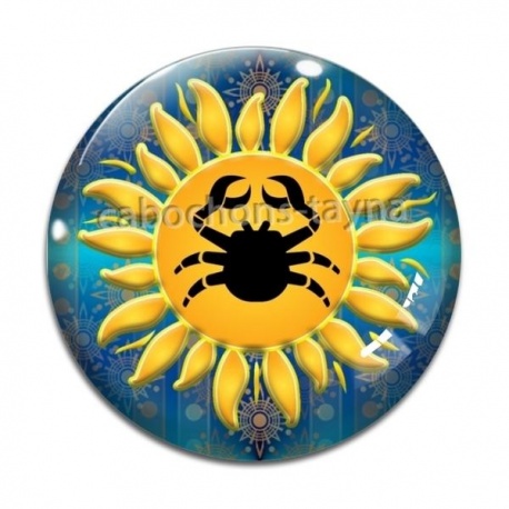 Cabochon Verre - signe astrologie