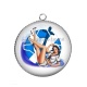 Pendentif Cabochon Argent - pin up