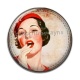 Cabochon Résine - femme ancienne