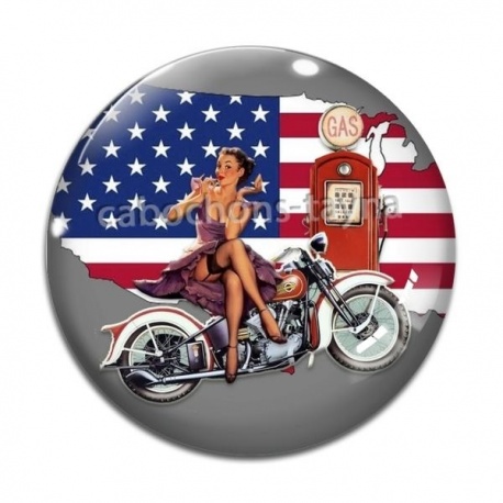 Cabochon Verre - pin up