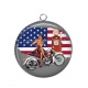 Pendentif Cabochon Argent - pin up