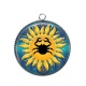 Pendentif Cabochon Argent - signe astrologie
