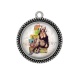Pendentif Cabochon Argent - pin up