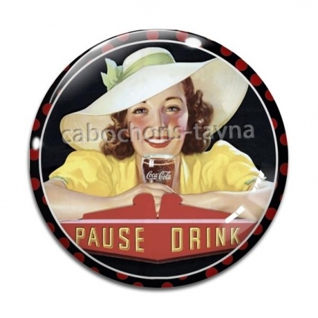 Cabochon Verre - pin up