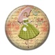 Cabochon Résine - pin up