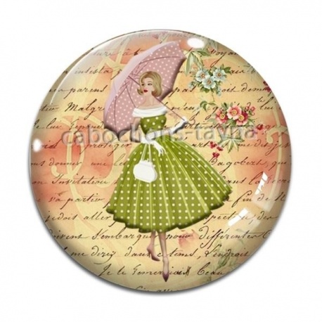 Cabochon Verre - pin up