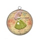 Pendentif Cabochon Argent - pin up