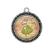 Pendentif Cabochon Argent - pin up