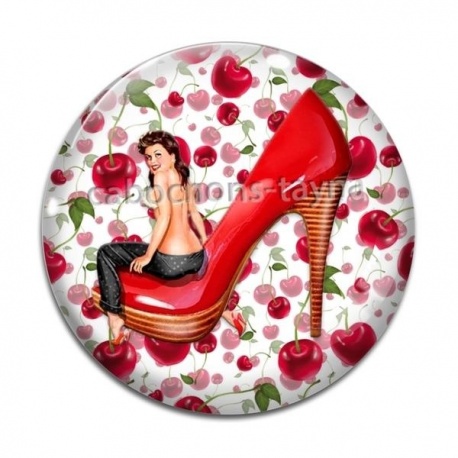 Cabochon Verre - pin up