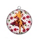 Pendentif Cabochon Argent - pin up