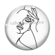 Cabochon Verre - femme