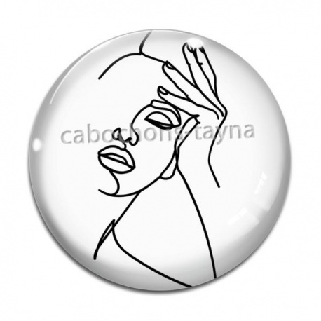 Cabochon Verre - femme