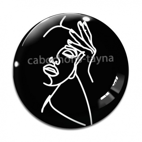 Cabochon Verre - femme