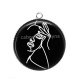 Pendentif Cabochon Argent - femme