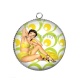 Pendentif Cabochon Argent - pin up