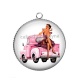 Pendentif Cabochon Argent - pin up