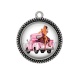 Pendentif Cabochon Argent - pin up