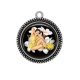Pendentif Cabochon Argent - pin up