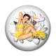 Cabochon Résine - pin up