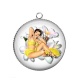 Pendentif Cabochon Argent - pin up