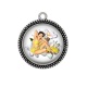 Pendentif Cabochon Argent - pin up