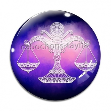 Cabochon Verre - signe astrologie