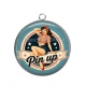 Pendentif Cabochon Argent - pin up