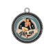 Pendentif Cabochon Argent - pin up