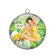 Pendentif Cabochon Argent - pin up